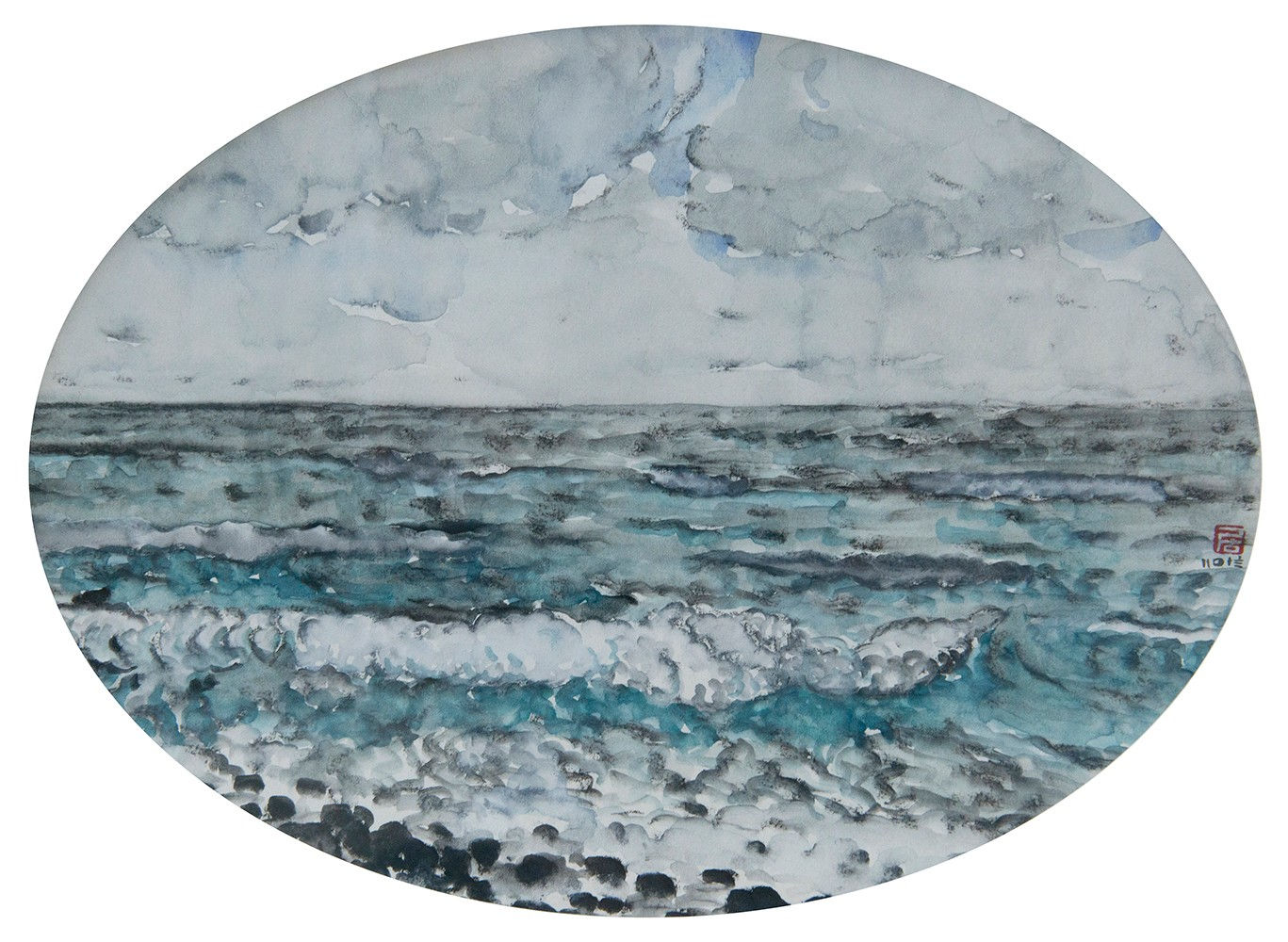 林銓居, 《跳石:浪花之一》 Tiaoshi: Wave Spray I, 2018