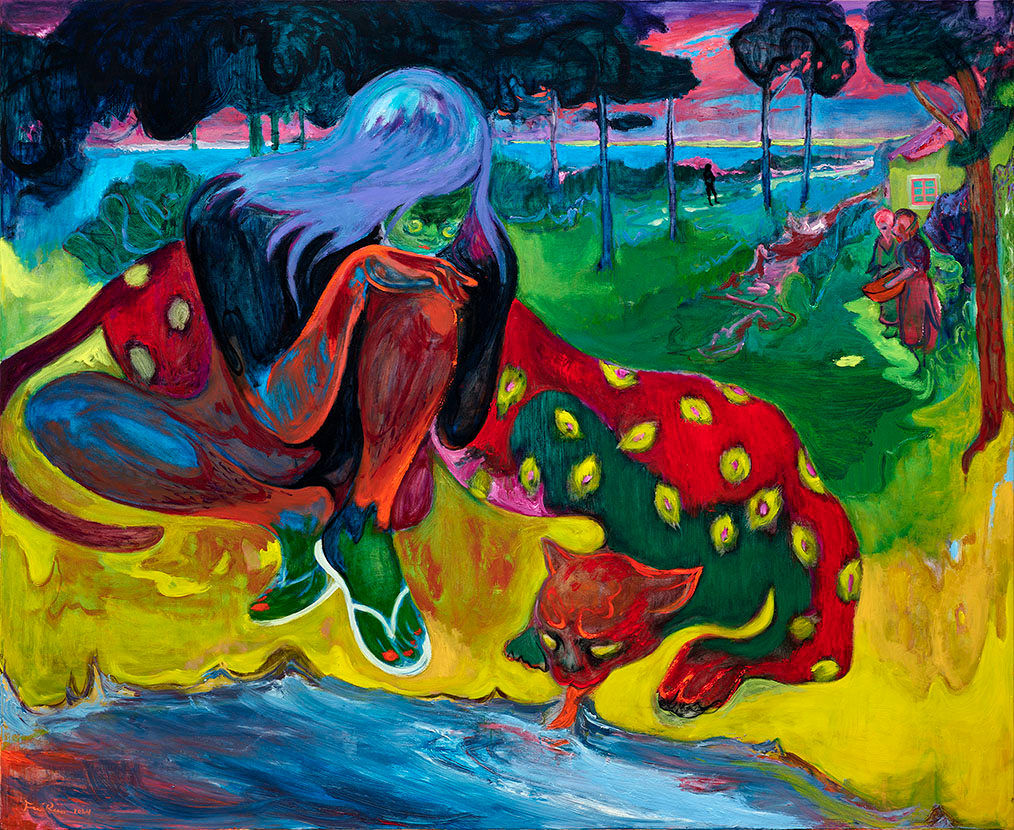 傅饒, 《女孩和紅豹》Girl and Red Leopard, 2024