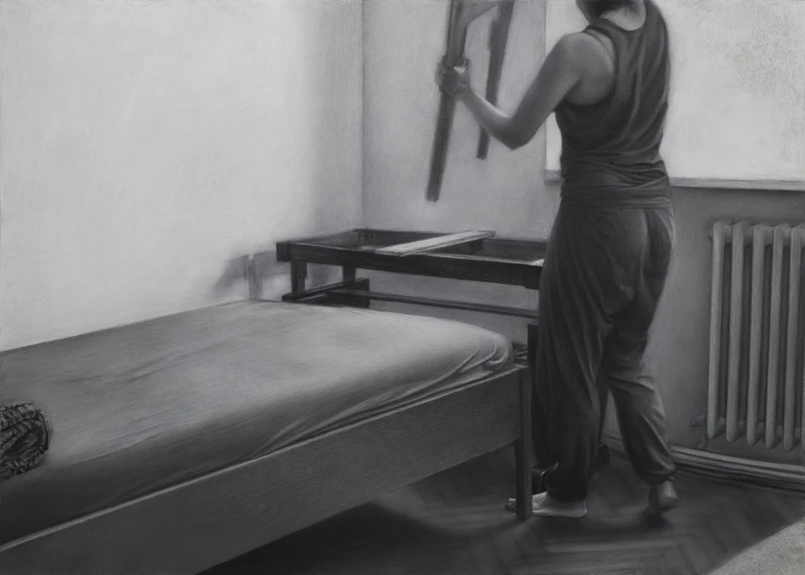 安娜・瑪瑞亞・米庫, 《沒有魔法老師的學徒- 素描4》 The Apprentice with no Sorcerer -Drawing 4, 2018