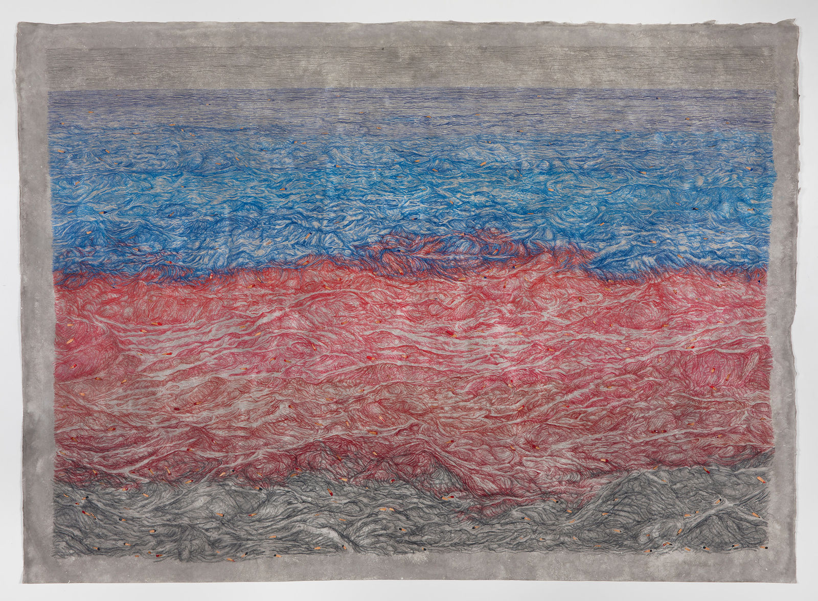 石晉華, 《走筆#182 海二》 Pen Walking #182 Ocean 2, 2020 - 2022