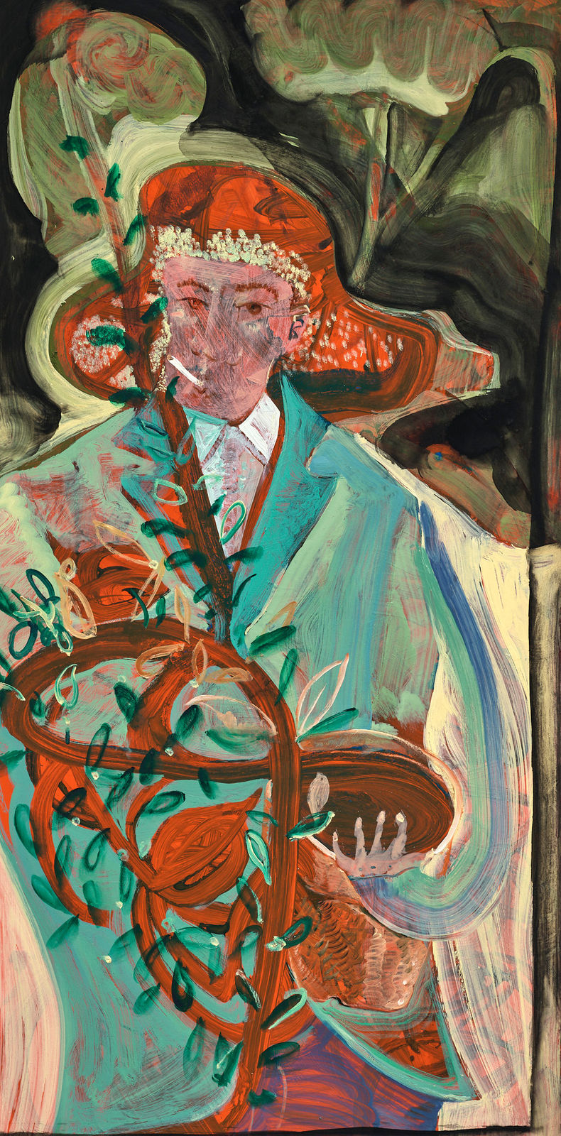 黨若洪, 《抱盆栽》 Holding Pot Culture, 2022