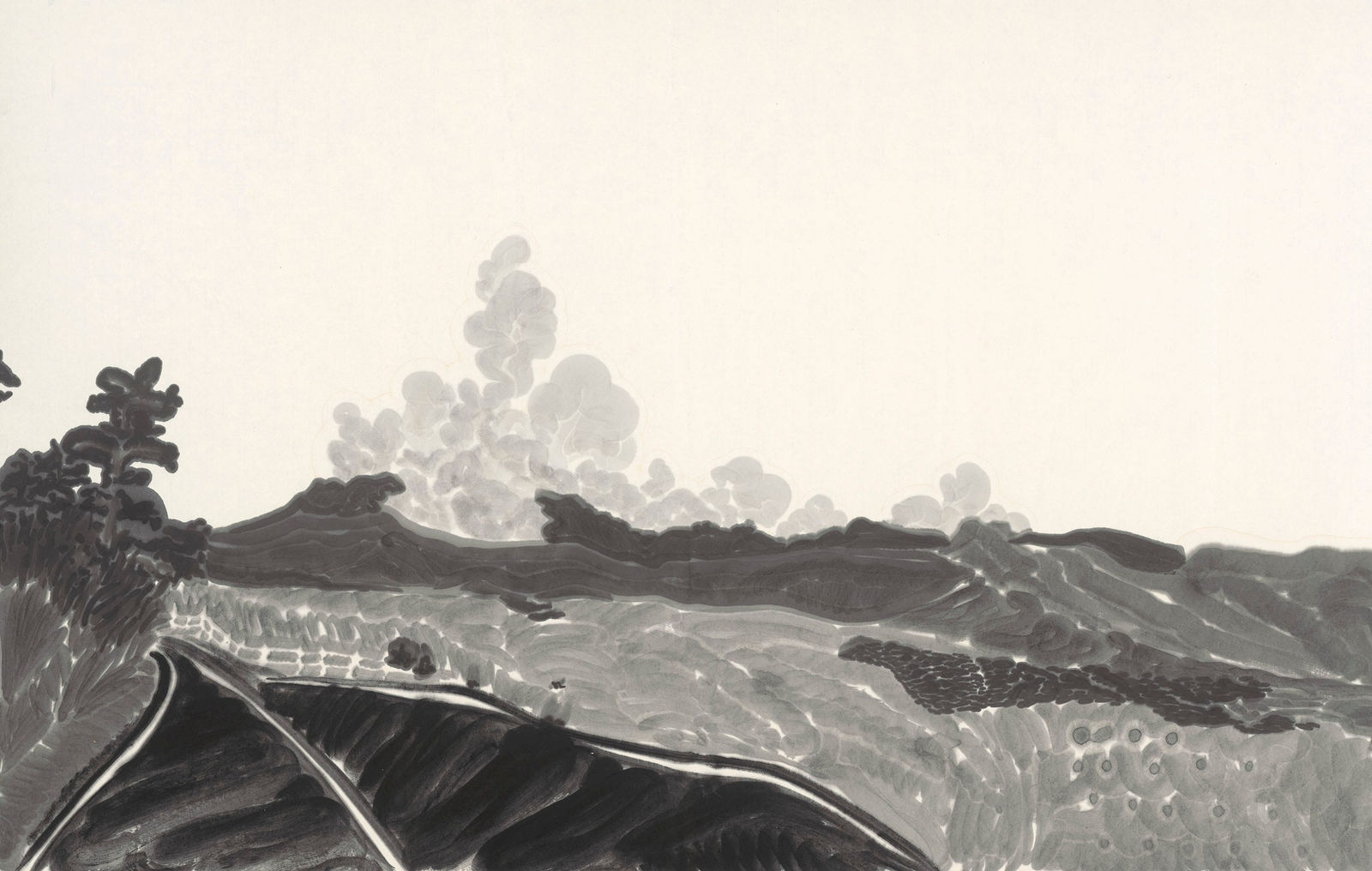 楊寓寧, 《經過休眠火山的公路》 The Road Passing by the Dormant Volcano, 2024