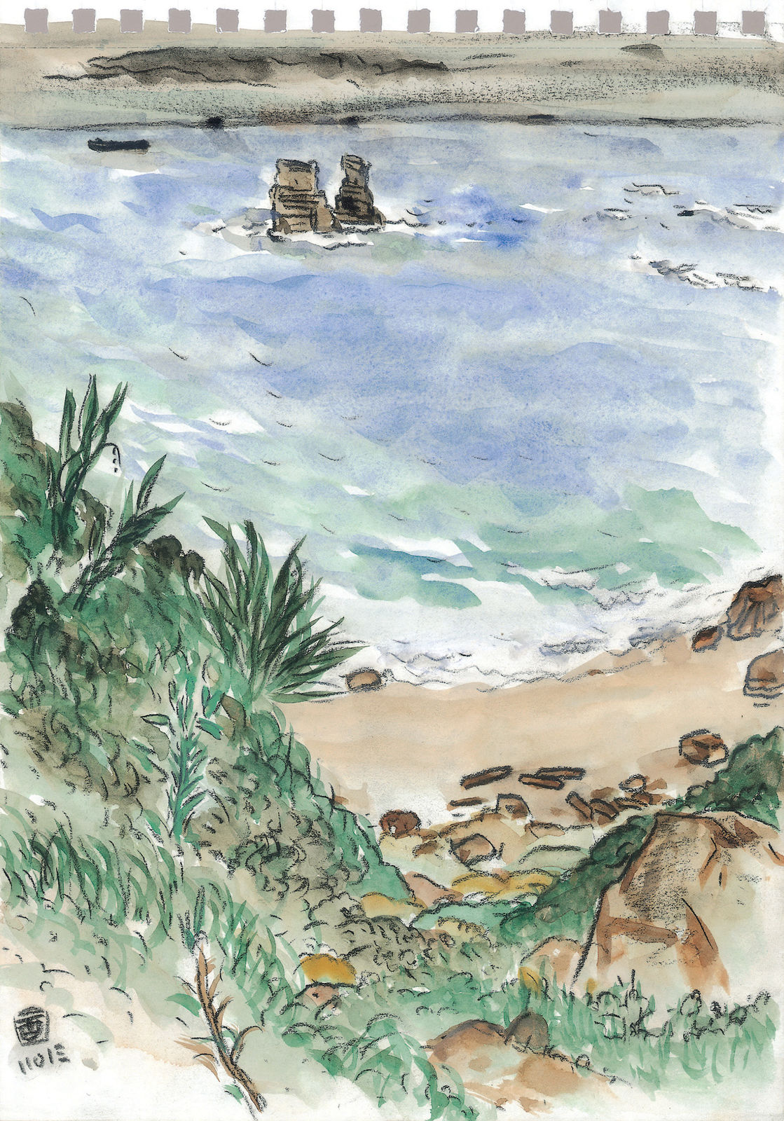 林銓居, 《獅頭山沙灘》, 2013