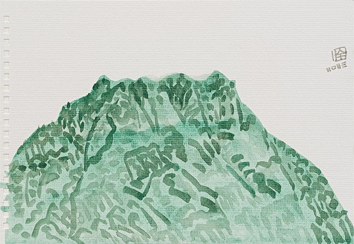 林銓居, 《石綠色的金剛山之二》Mineral Green King Kong Mountain II, 2023