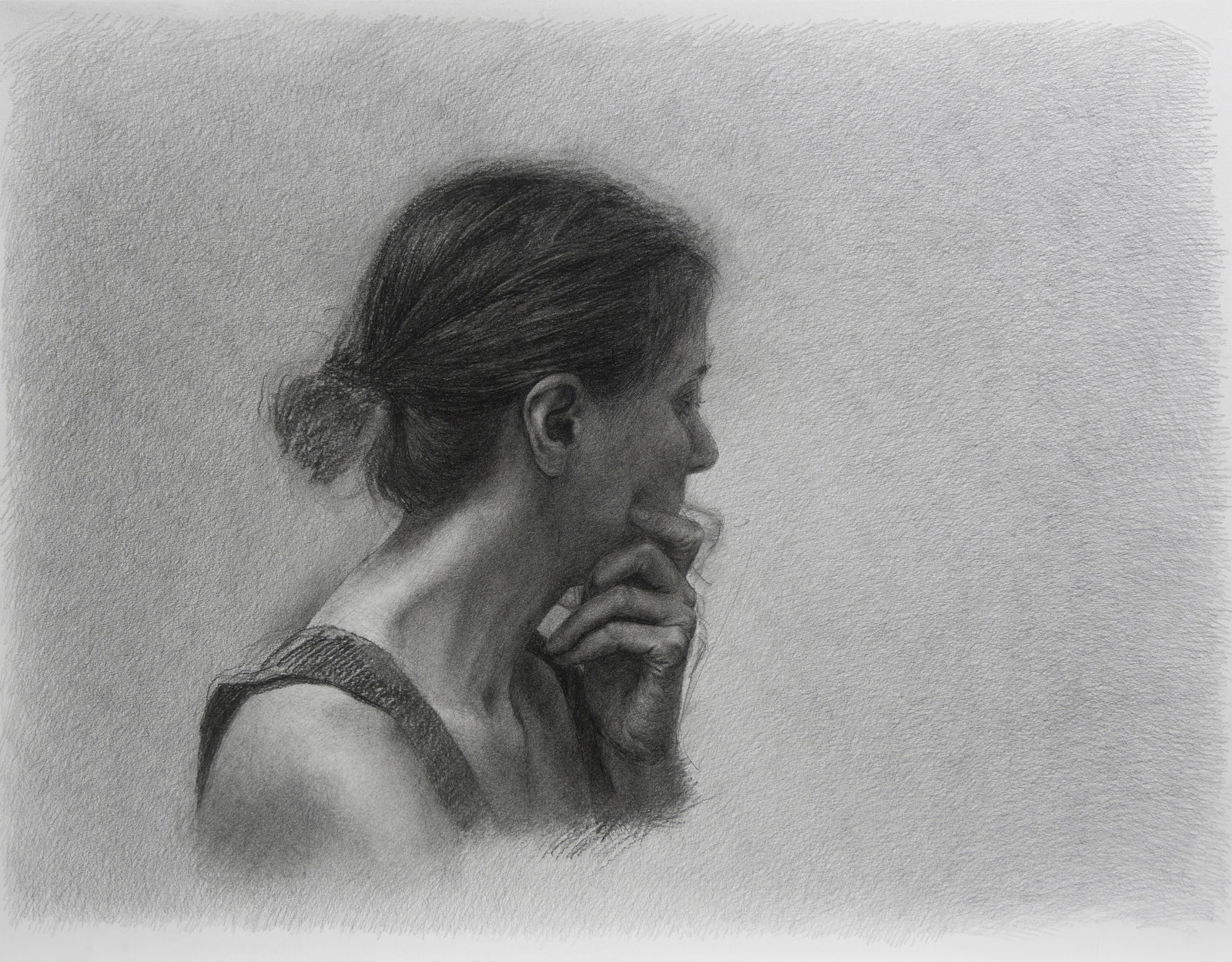 安娜・瑪瑞亞・米庫, 《把最痛留到最後-素描5》 What Hurts the Most Is Left for Last - Drawing 5, 2018