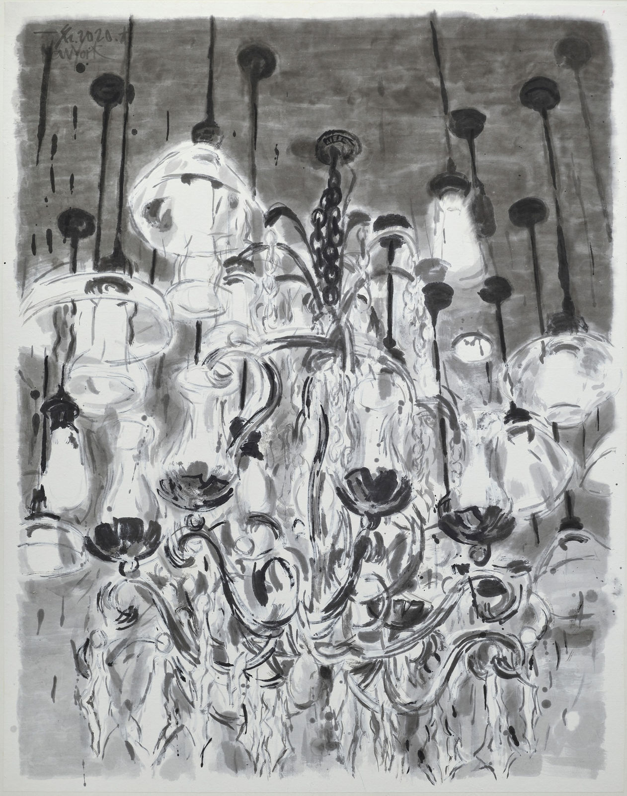 鄔一名, 《潮濕的路面閃閃發光 2》Wet, Glistening Road Surface 2, 2020