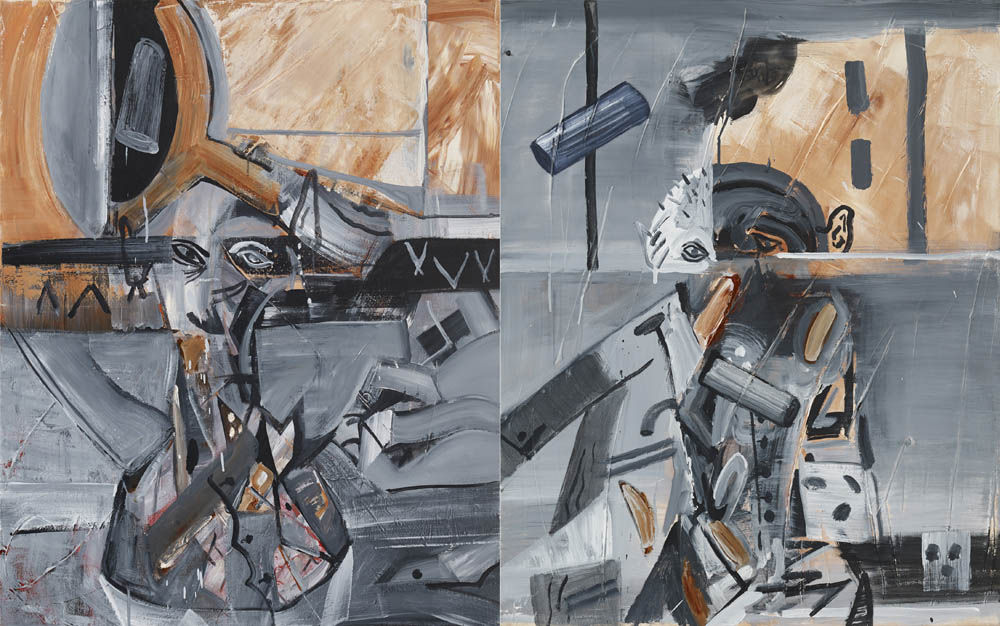 鍾江澤 , 《二聯幅-機率骰子》 Eren screen- Probability dice, 2013