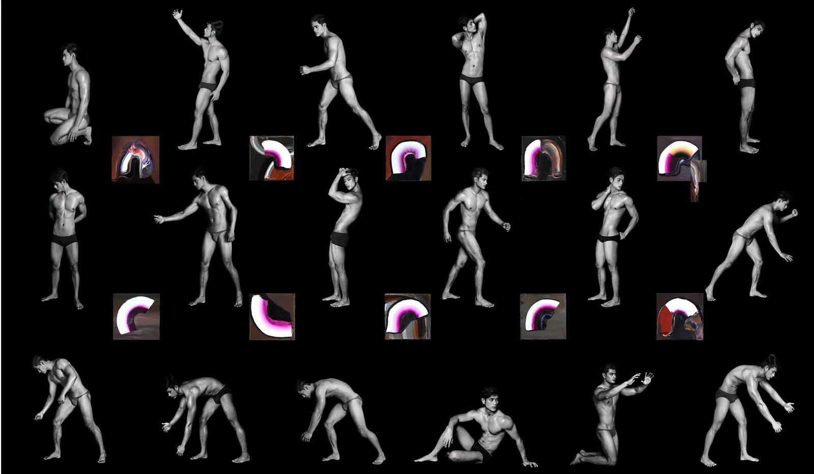 Dominic MANGILA, 《人體，揮擊》 Figure, Swipe, 2016