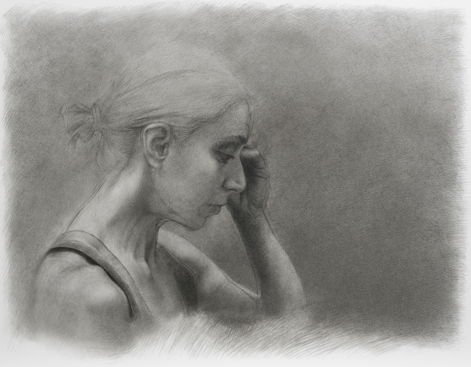 安娜・瑪瑞亞・米庫, 《把最痛留到最後-素描4》 What Hurts the Most Is Left for Last - Drawing 4, 2018