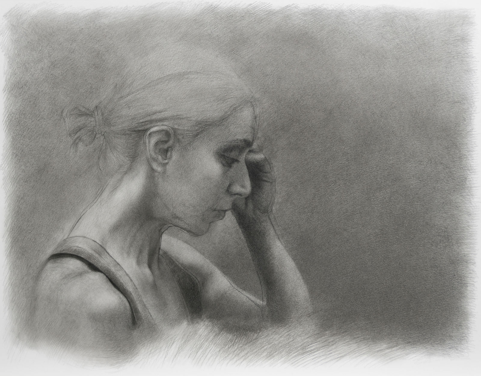 安娜・瑪瑞亞・米庫, 《把最痛留到最後-素描4》 What Hurts the Most Is Left for Last - Drawing 4, 2018