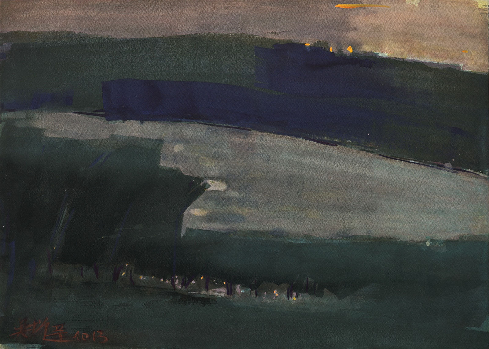 吳增榮, 《醉月湖全景》 A Panorama of Drunken Moon Lake , 2013