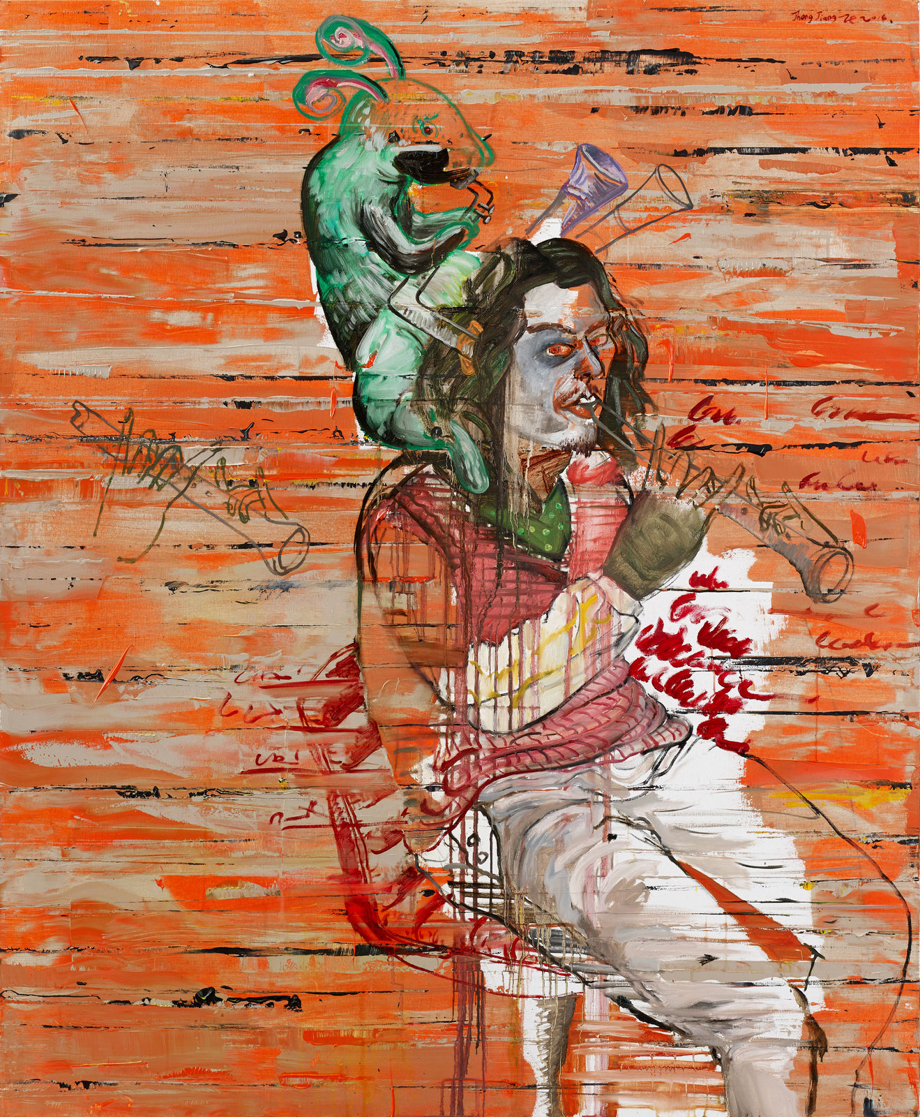 鍾江澤 , 《我的繆思 (自畫像)》 My Muses (Self-Portrait), 2014