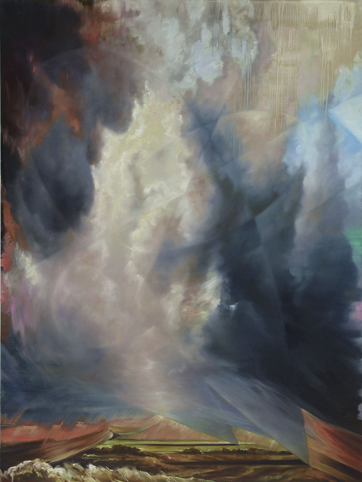 Maria Kreyn, A Blue Storm Landing Its Fingers on a Field, 2023