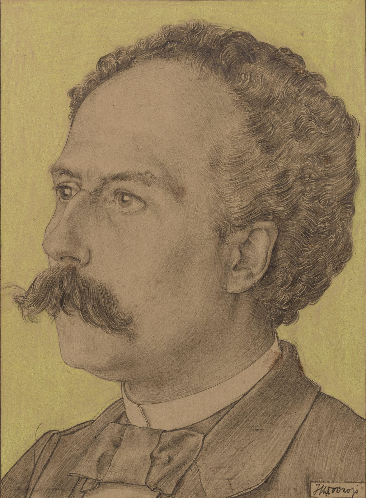 Jan Toorop, portrait of W.G. van Nouhuys, 1897