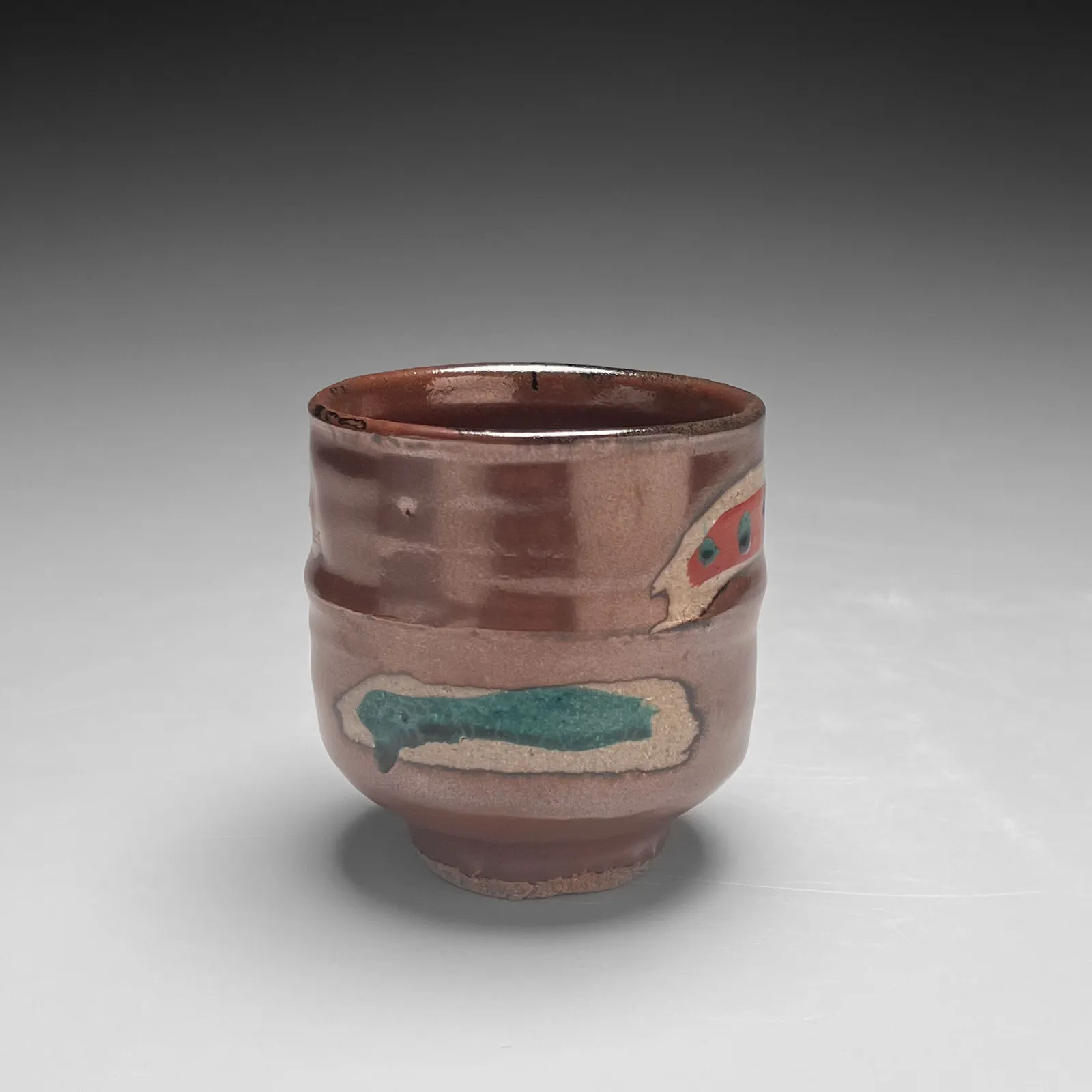 HAMADA SHŌJI, Persimmon-glazed tall winter teabowl , ca. 1968