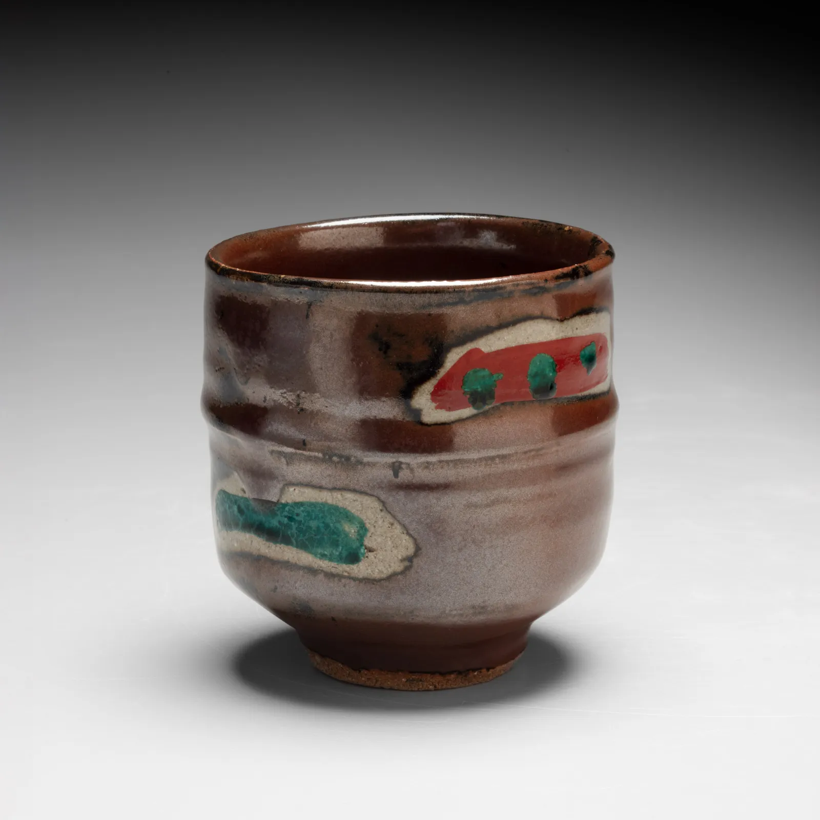 HAMADA SHŌJI, Persimmon-glazed tall winter teabowl , ca. 1968