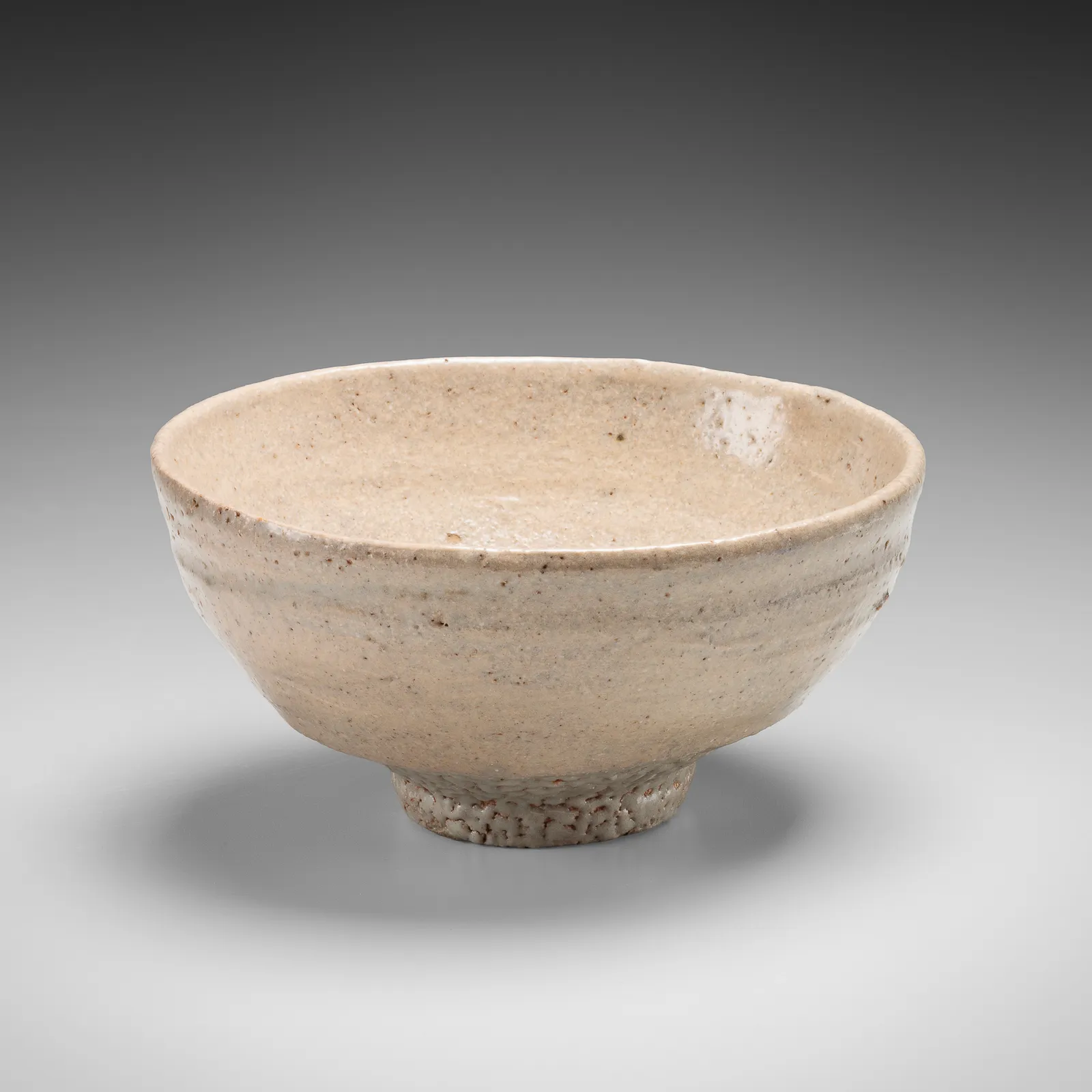 ISHIGURO MUNEMARO, Teabowl with sharkskin texture, titled Abundant Rice Fields (Hyakumangoku), ca. 1957