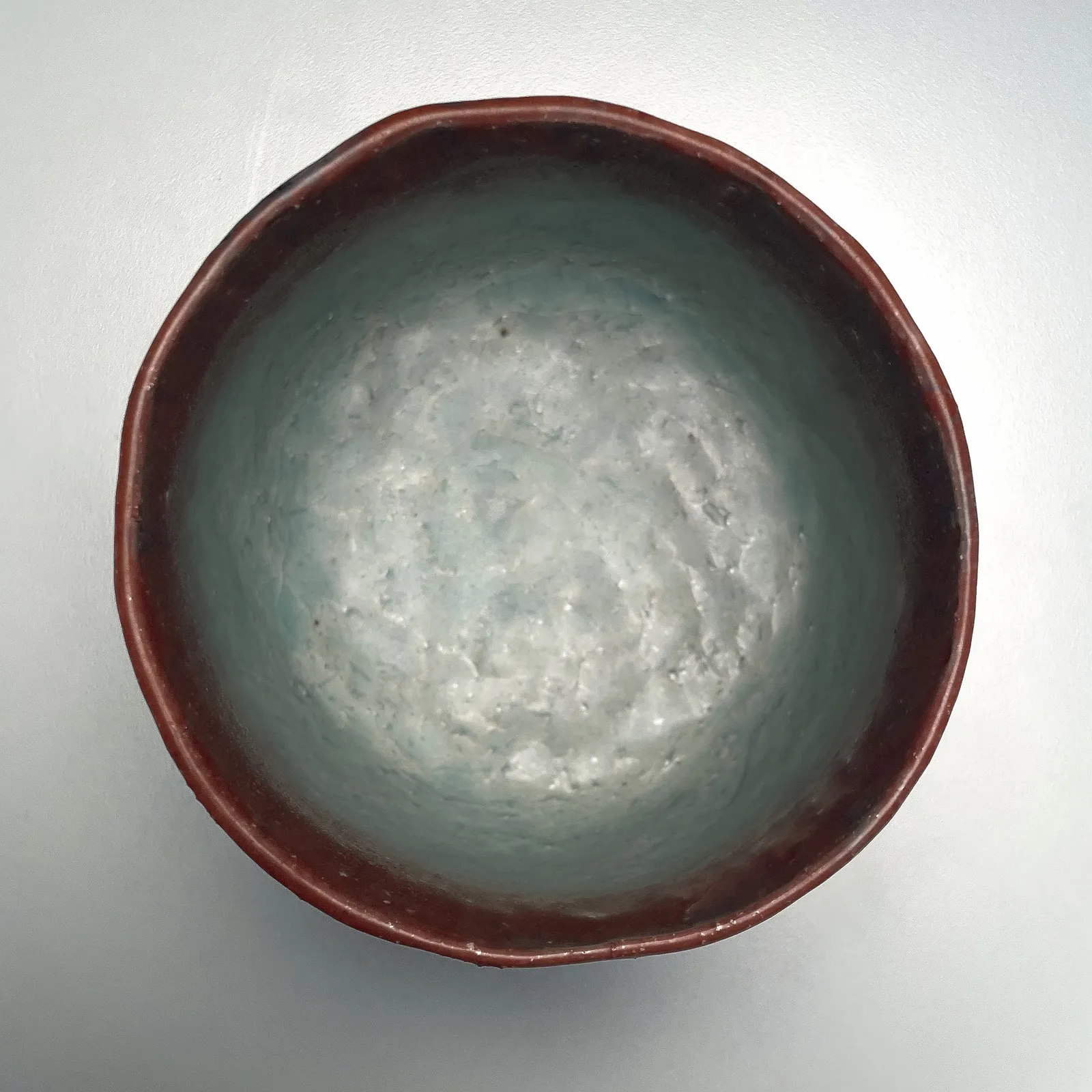 FUJIHIRA SHIN, Shinsha (cinnabar-glazed) teabowl, 1990