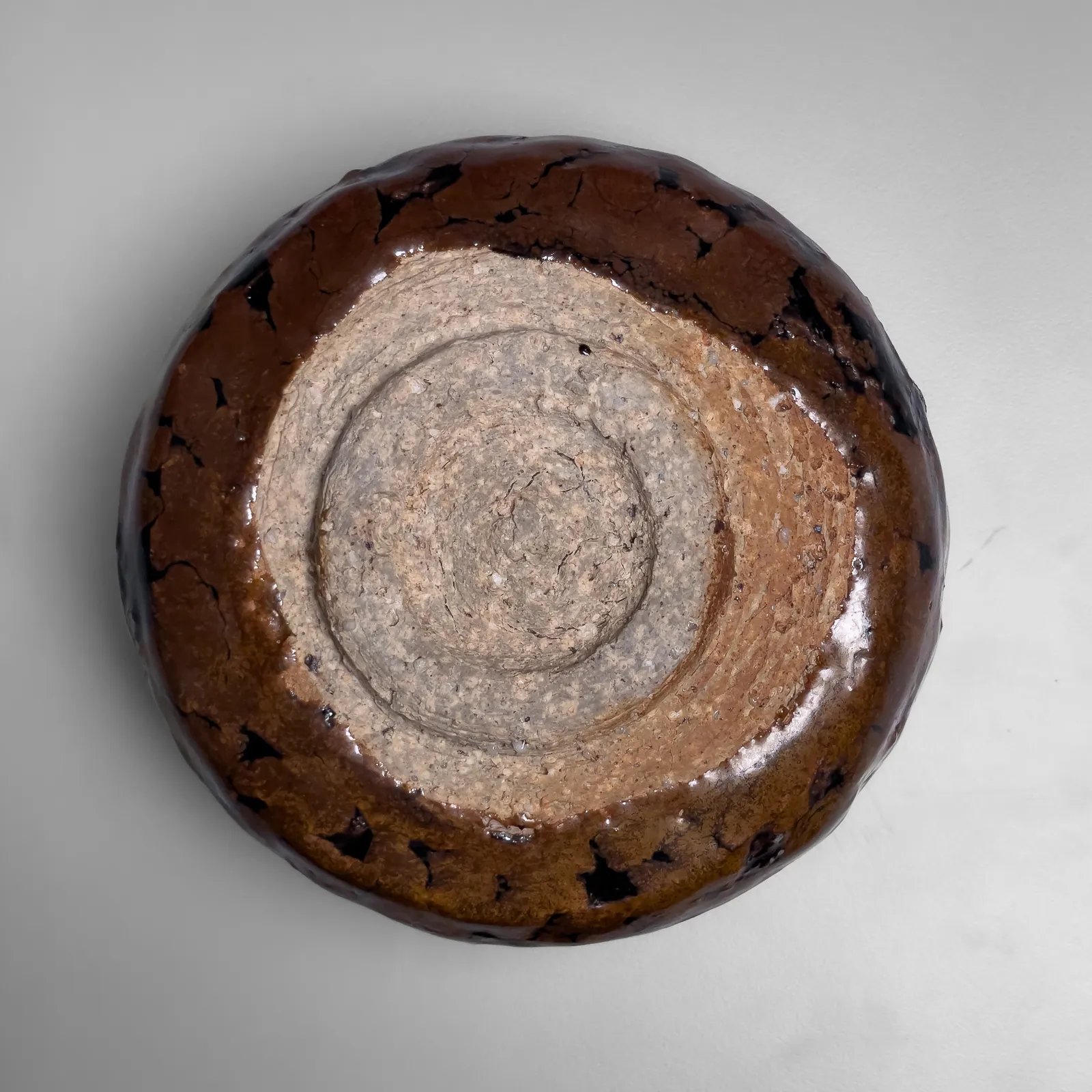 ISHIGURO MUNEMARO, Teabowl with partridge-feather glaze, ca. 1956-1961