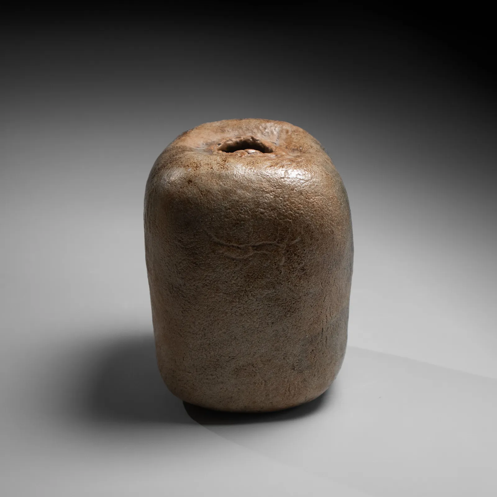 KAWAMOTO GORŌ, Irregularly shaped rounded square vessel, ca. 1970
