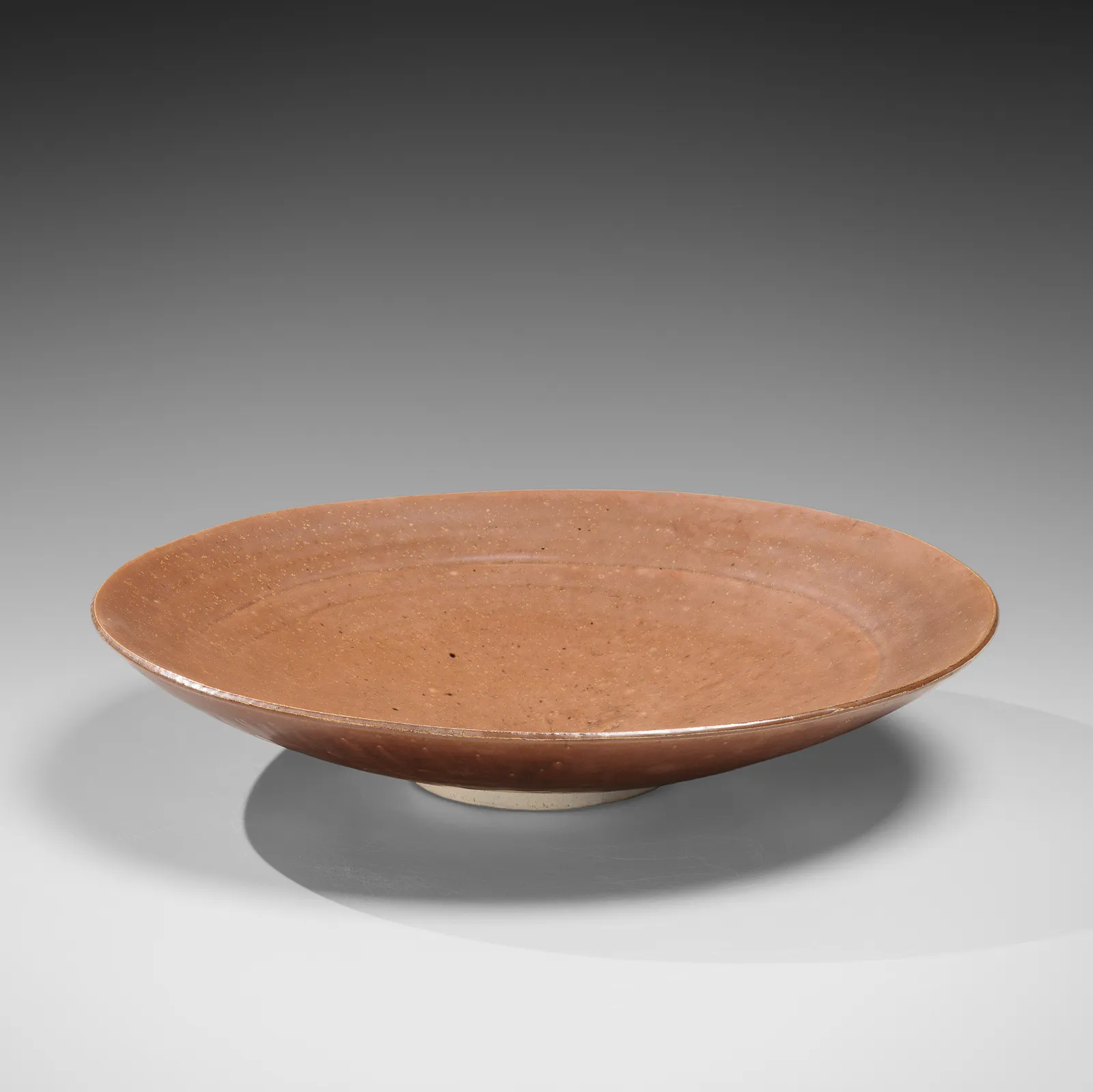 ISHIGURO MUNEMARO, Large persimmon tenmoku-glazed bowl, ca. 1942-1947