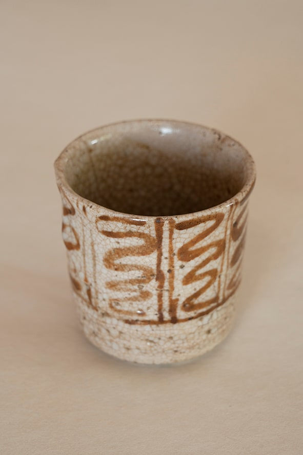 artisan's name unknown, Mukozuke with staggering pattern, mid 1800s