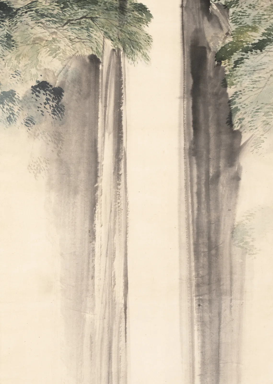 Shiokawa Bunrin (1808 - 1877), Waterfall, ca. 1850