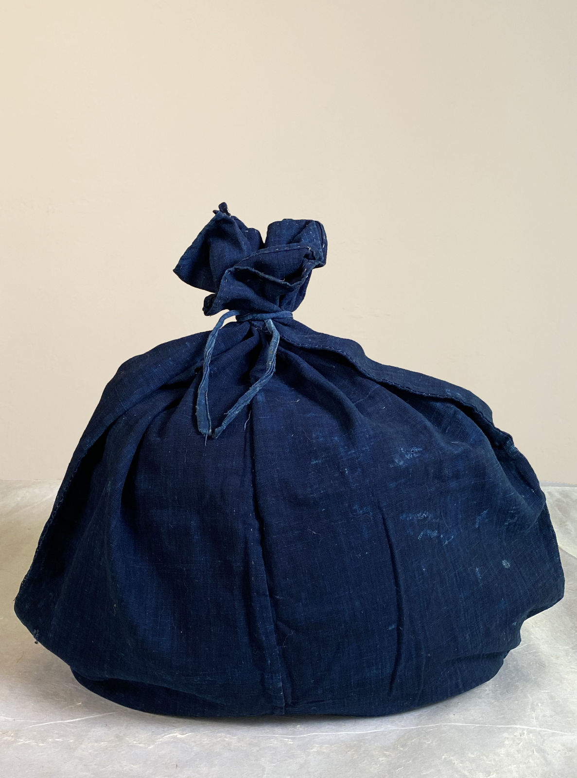 artisan's name unknown, Indigo Sack, late 1800's to early 1900's