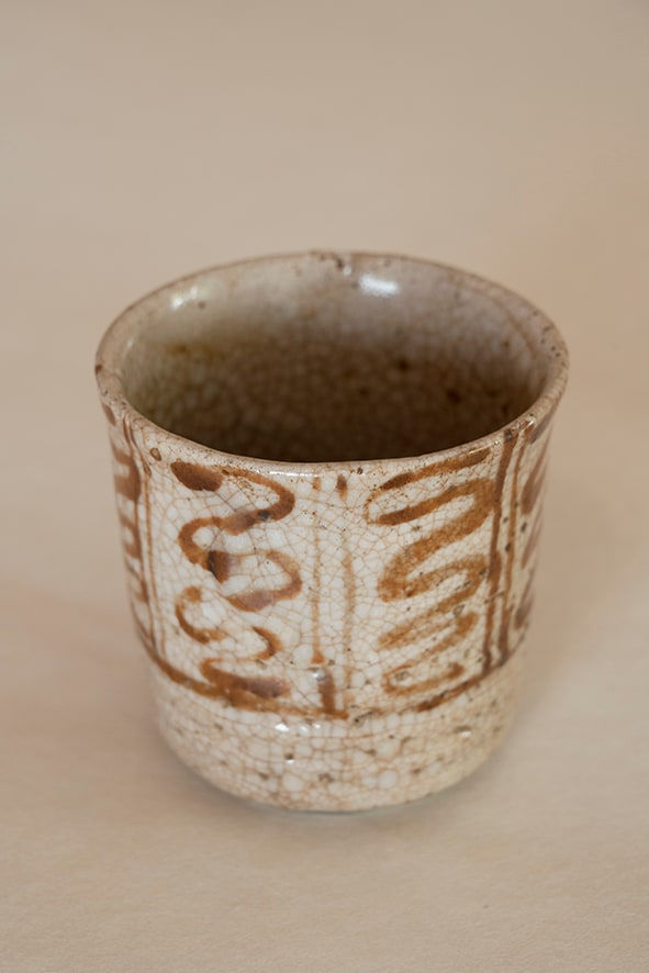 artisan's name unknown, Mukozuke with staggering pattern, mid 1800s