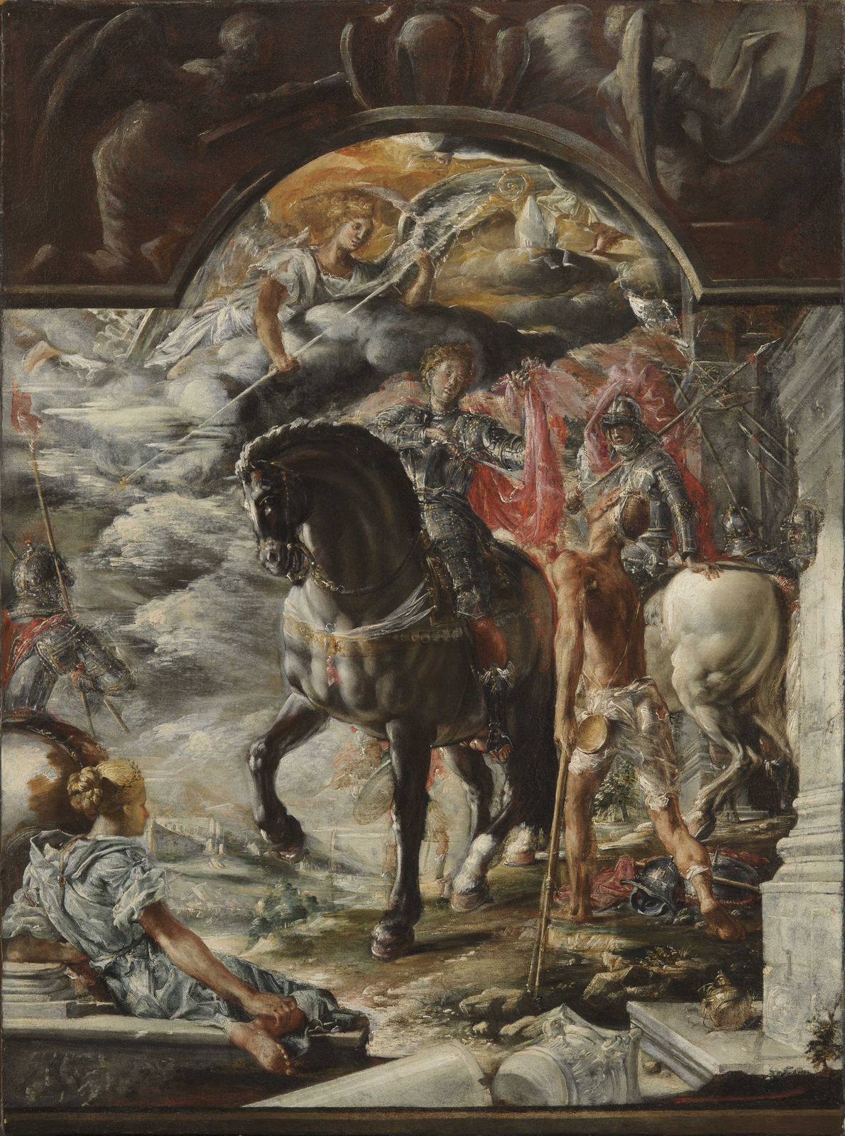 Venetian School, XVI Century, Saint Martin