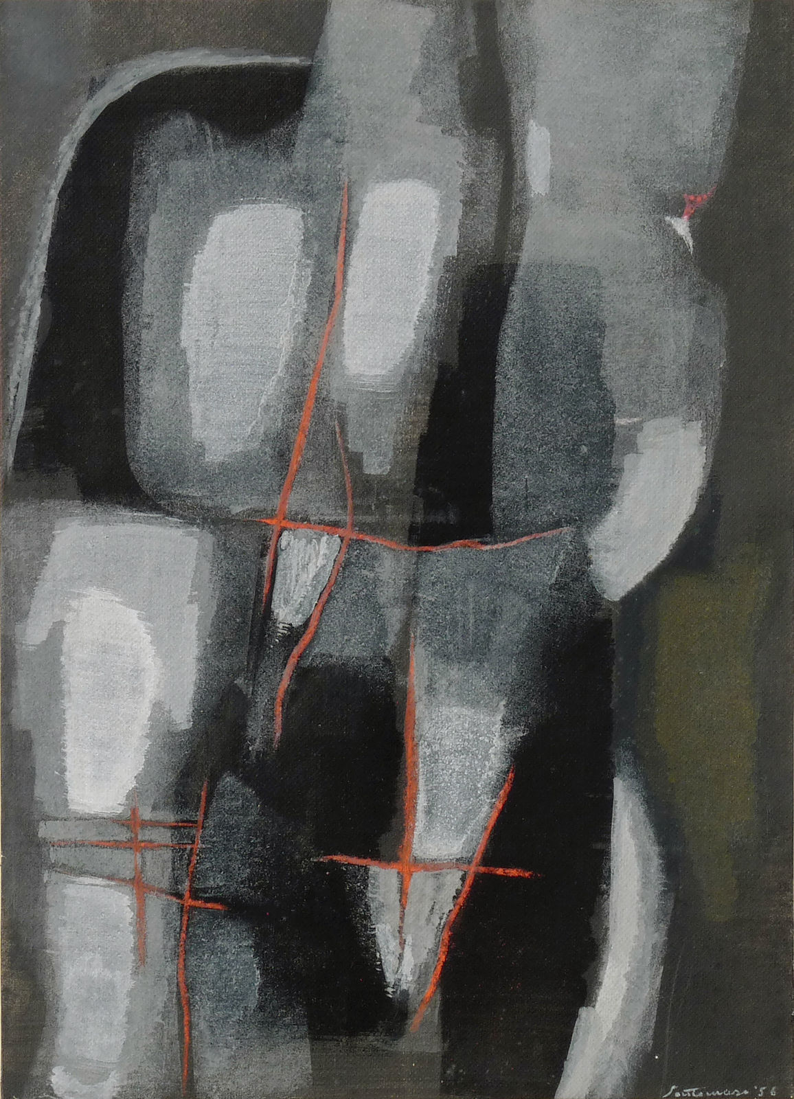 Giuseppe Santomaso, Serata a Verneuil n. 3, 1956