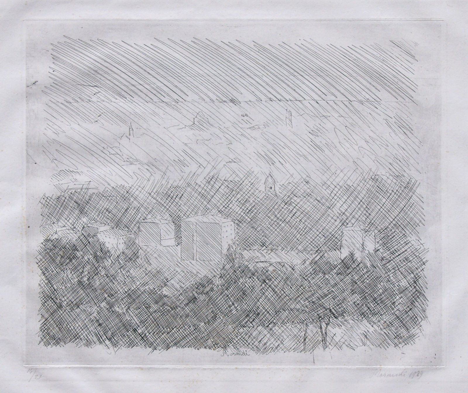 Giorgio Morandi, Landscape (Pianura di Bologna), 1929