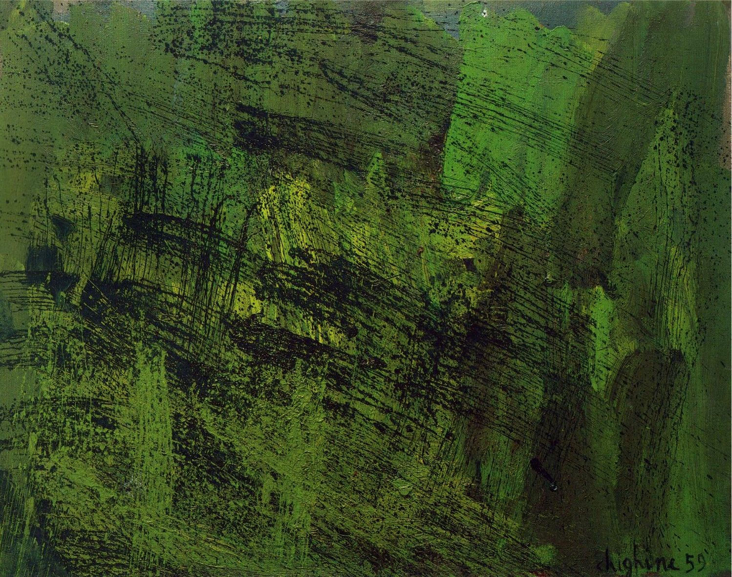 Alfredo Chighine, Mare verde, 1959