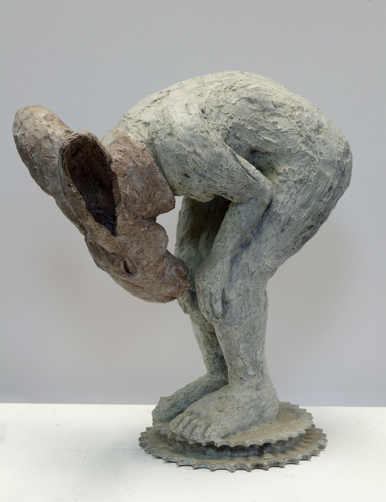 Sophie Ryder, Introspective, Bending, Maquette, 2003