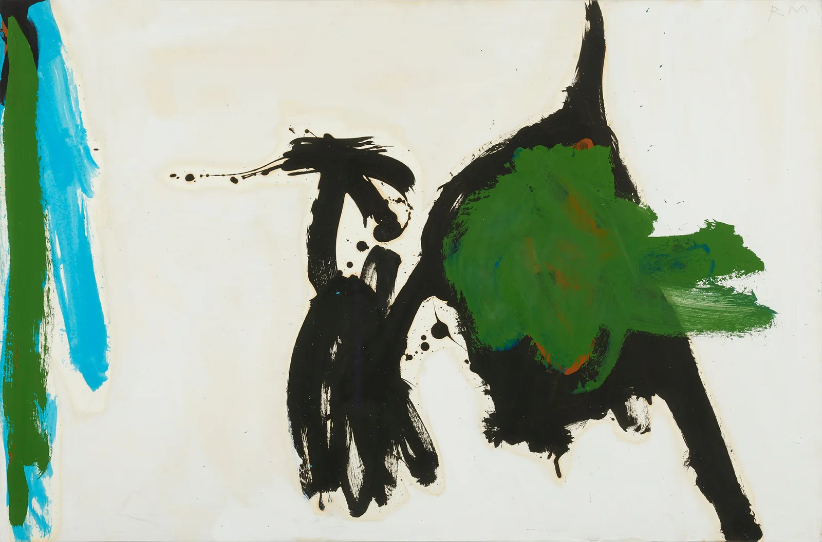 Robert Motherwell, Two Figures with Green Stripe, 1960-1964
