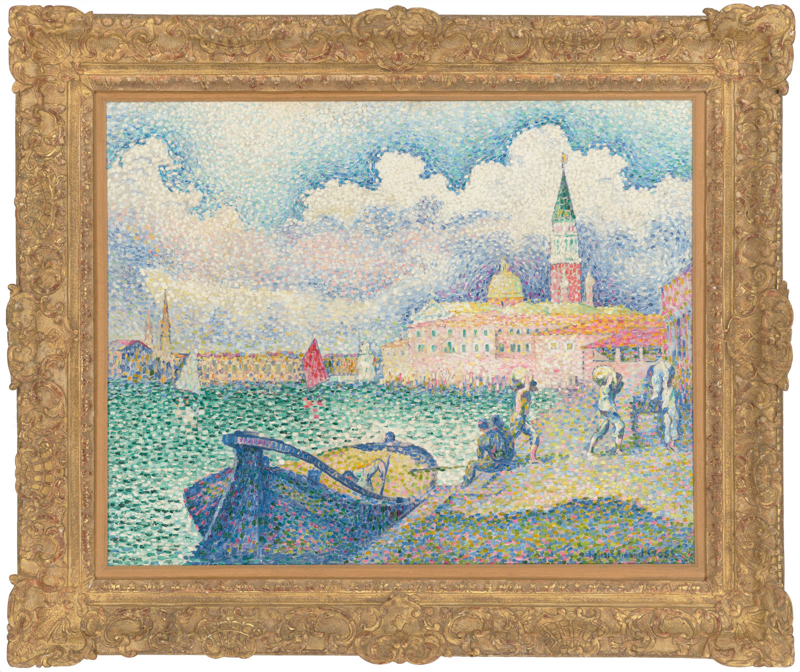 Henri-Edmond Cross, Canal de la Giudecca, Temps d'Orage (Venise), 1904