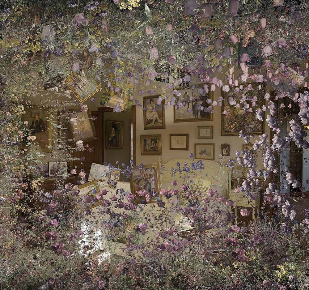 Jean-François Rauzier, Chambre de Monet, 2022