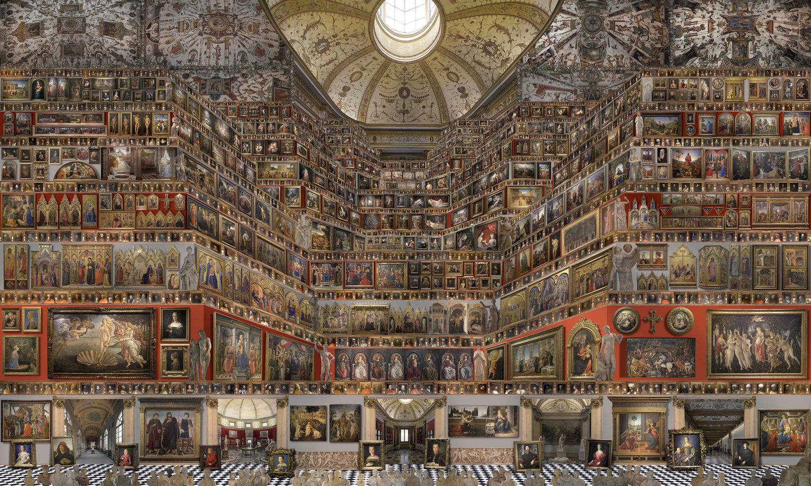 Jean-François Rauzier, Uffizi Gallery, Florence, 2022