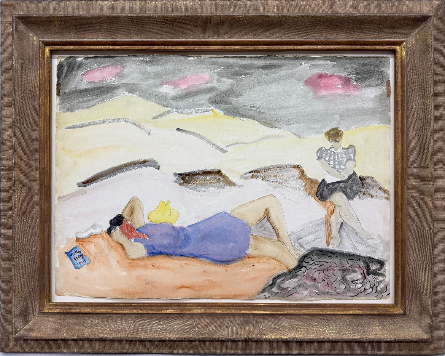 Milton Avery, Sketcher on the Rocks, 1945