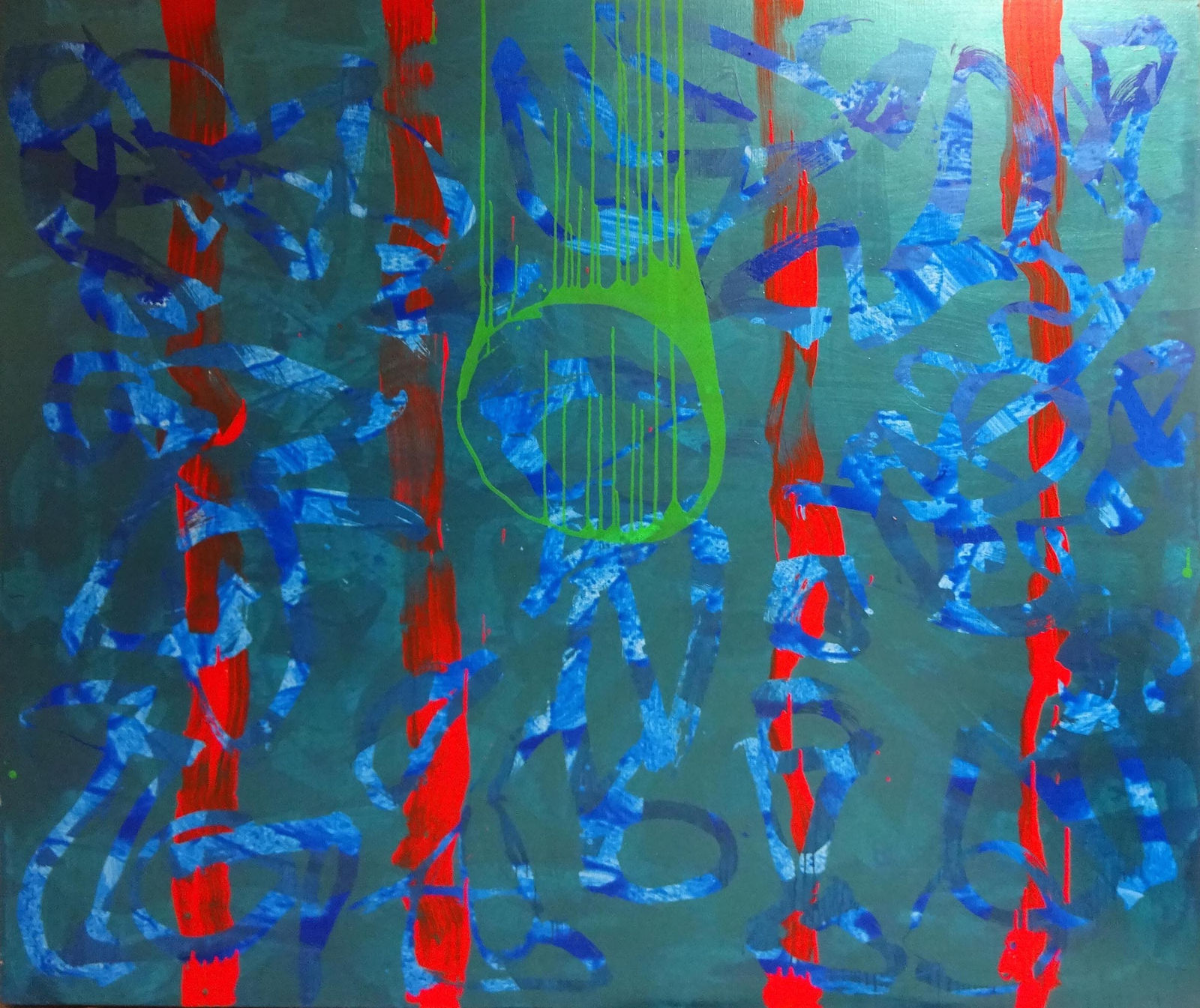 Maurice Cockrill, Bamboo Grove with Green Enzo, 2012