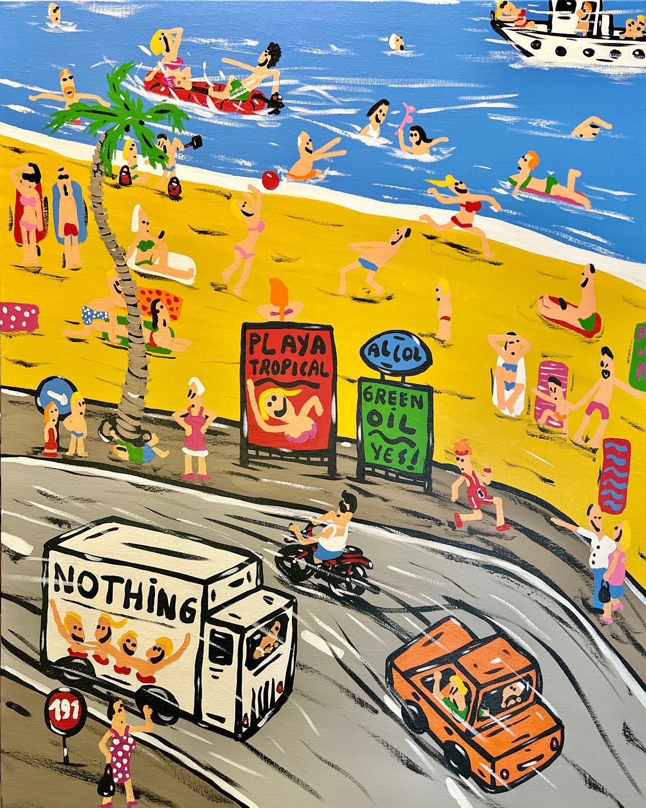 Albert Willem, A sweltering day at the beach, 2022