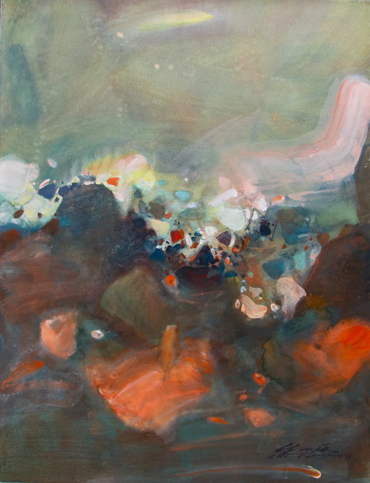 Chu Teh Chun, Abstract Composition, Born 1920