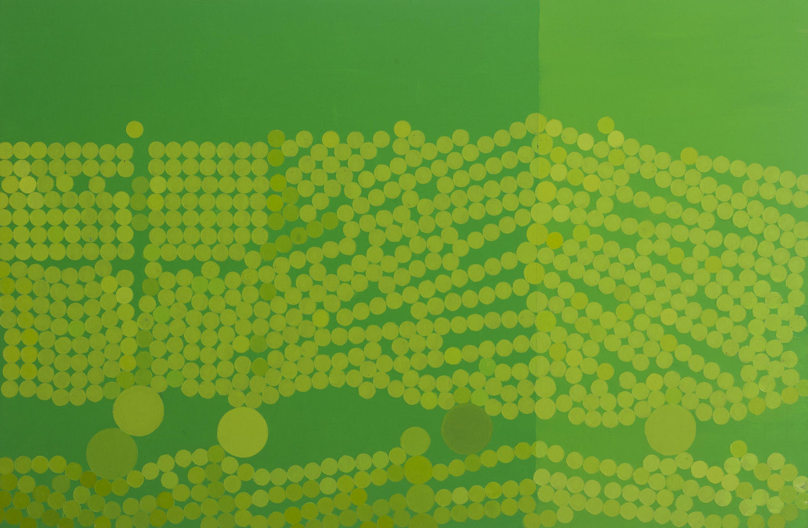 Wilhelmina Barns-Graham, Emerald and Cadmium Green, 1971, 1971