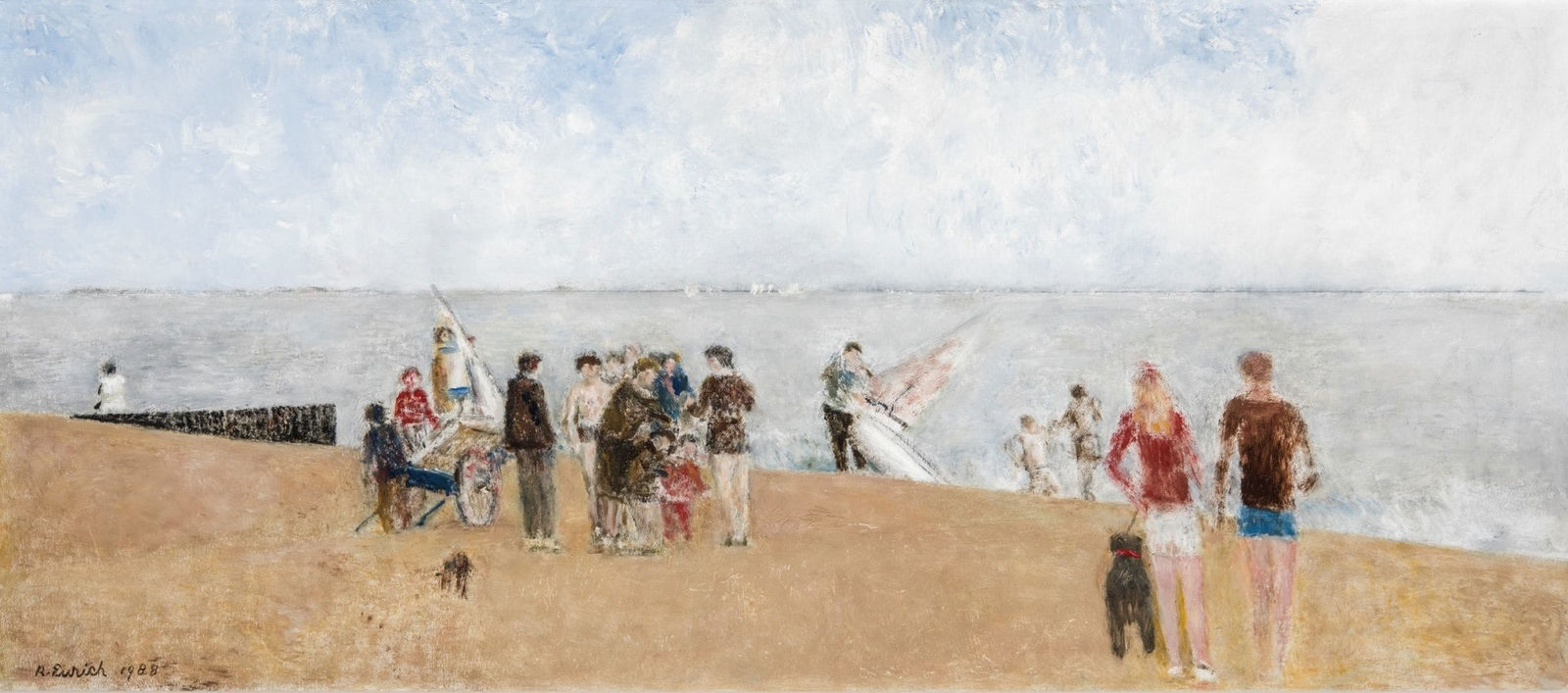 Richard Eurich, 4 Activity on the beach, 1988