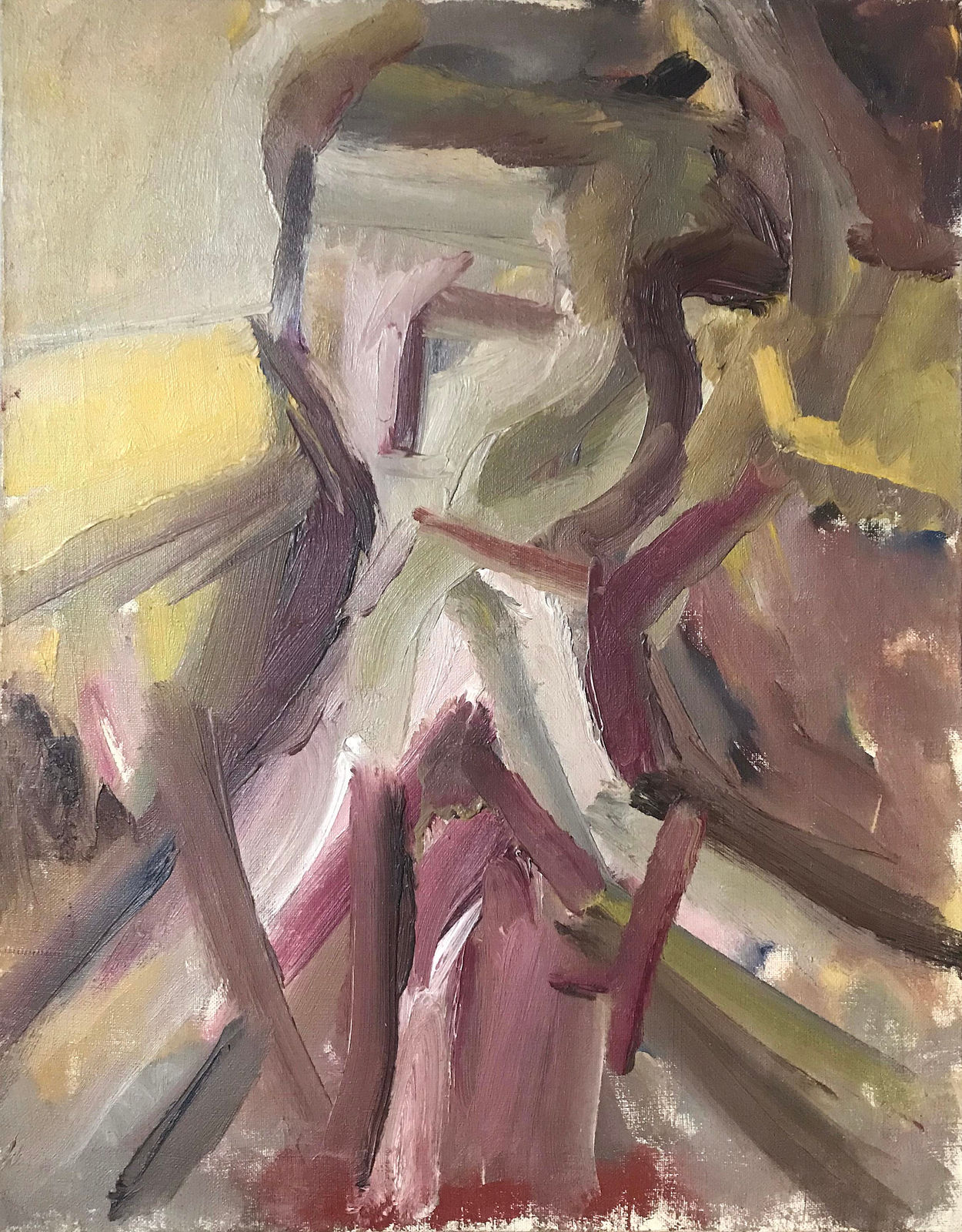 Dorothy Mead, Portrait with clasped hands, circa 1958