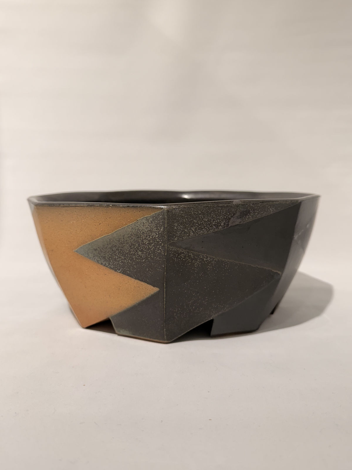 David Crane, Octagon Bowl with Triangles