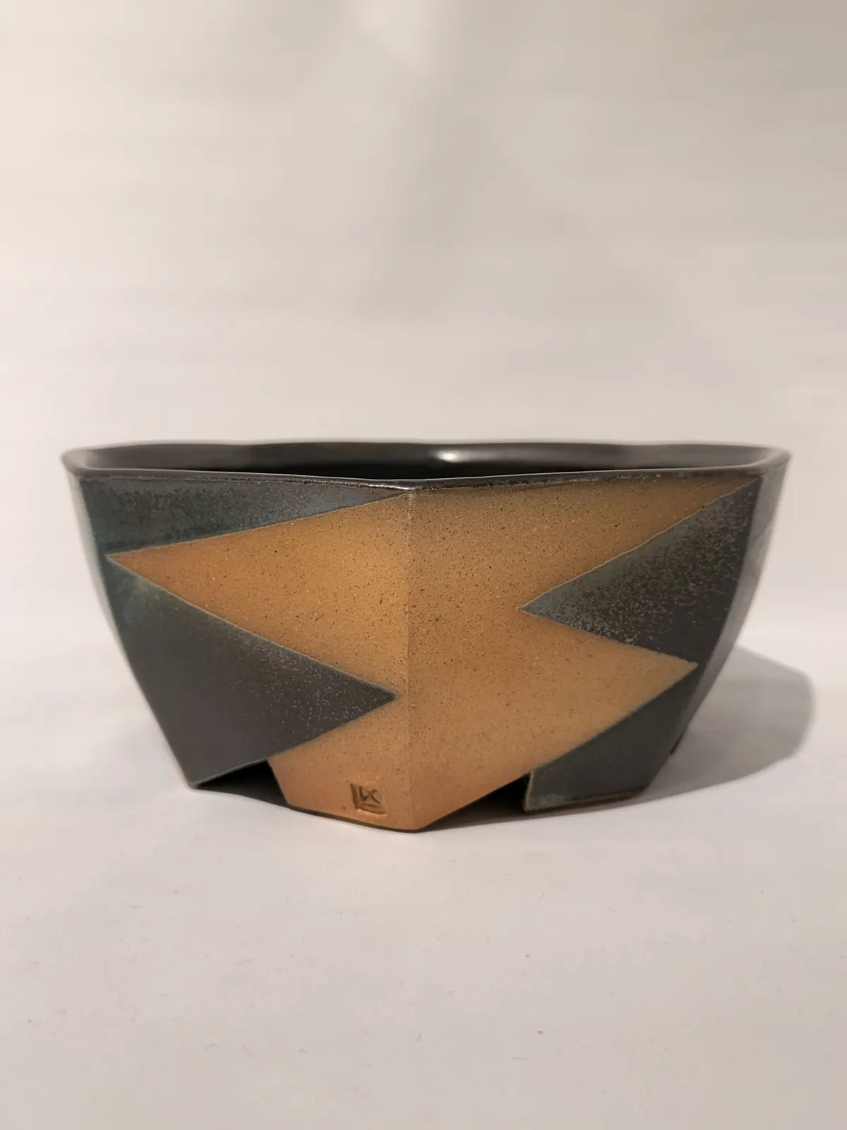 David Crane, Octagon Bowl with Triangles