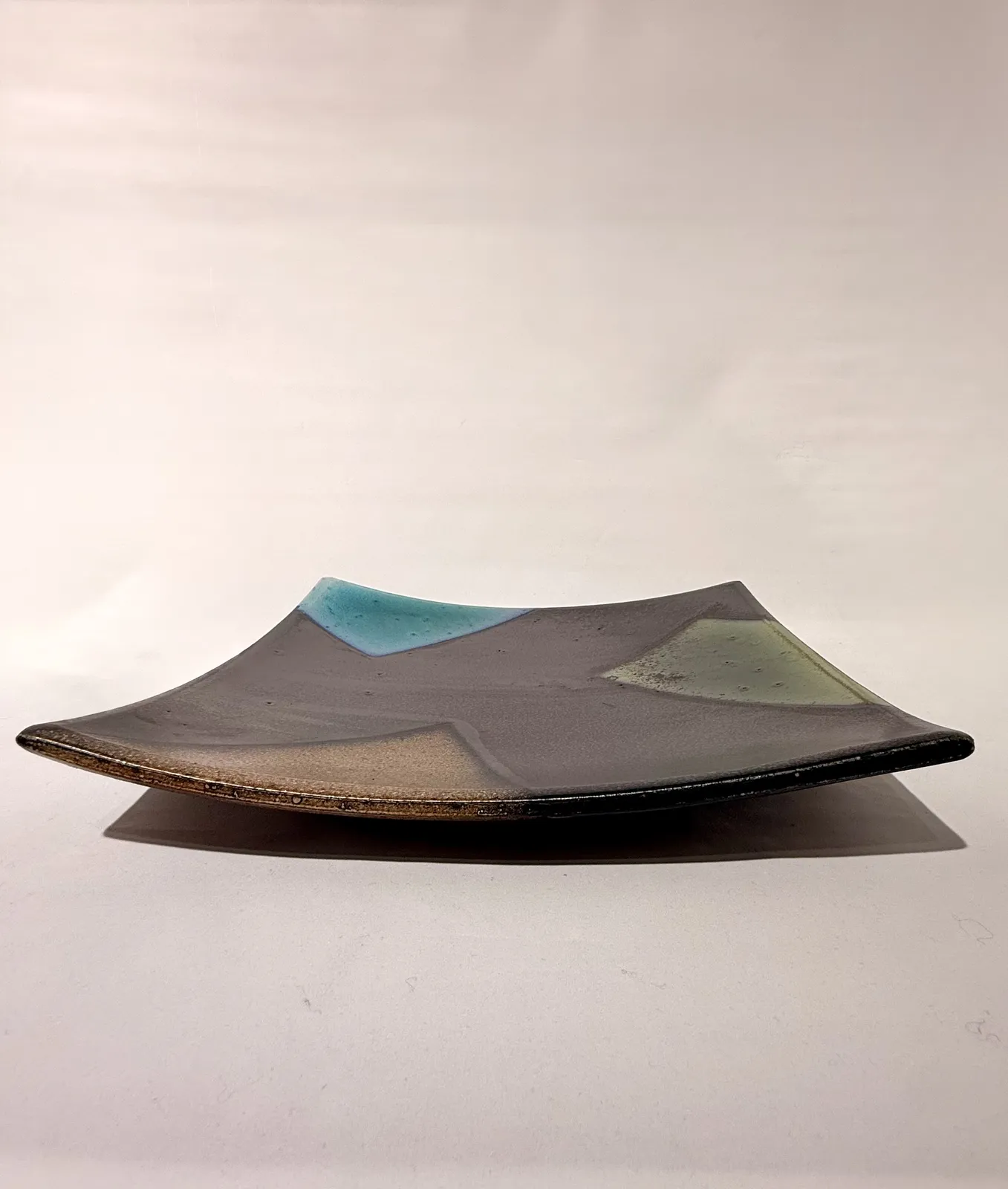 David Crane, Platter with Diagonal Panels