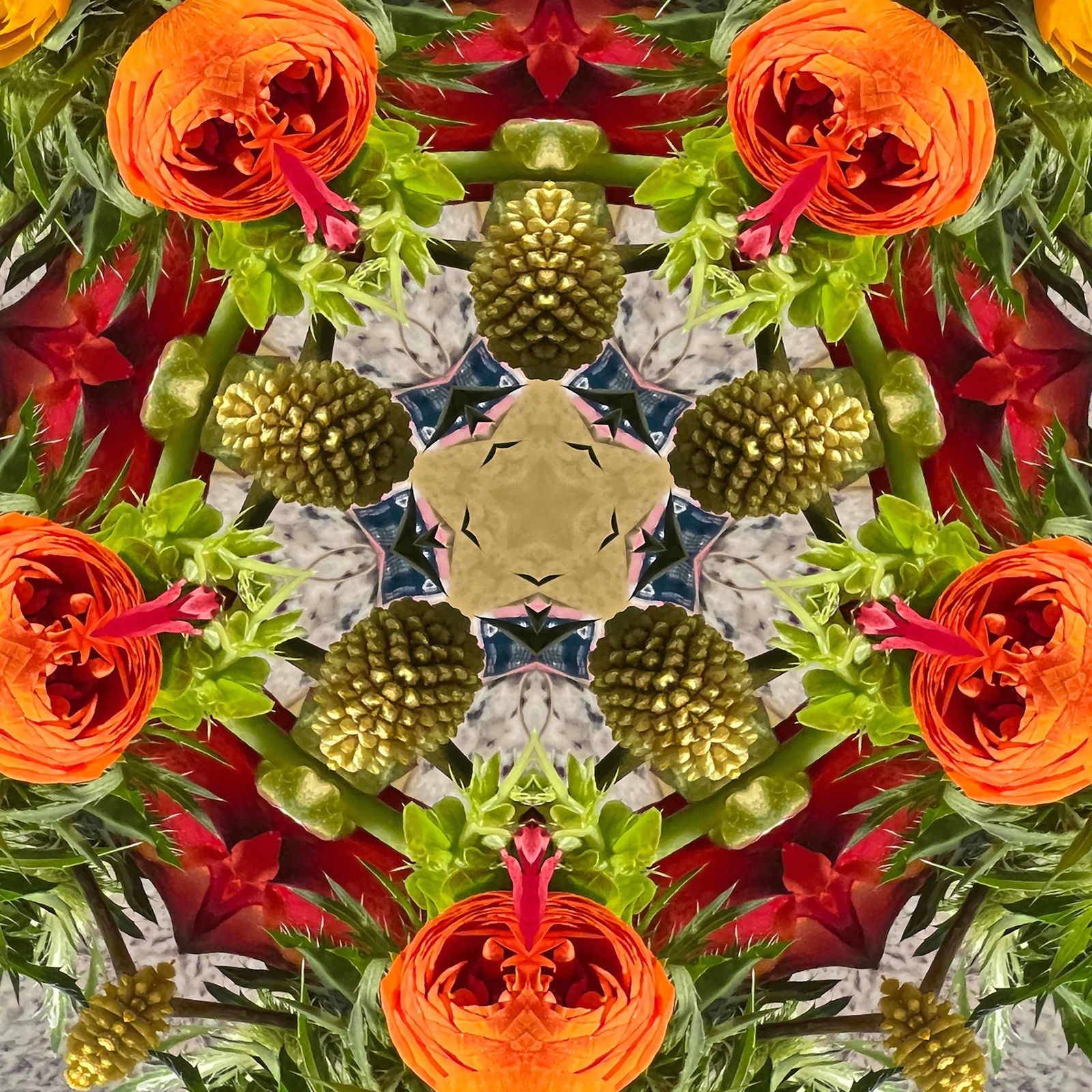 Tim Tate, Orange and Yellow Rose Lenticular