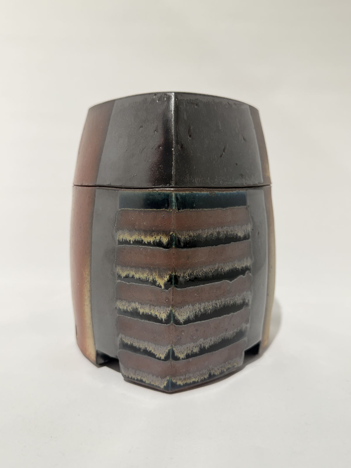 David Crane, Square Box with Panel and Strip